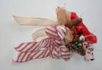 "Deck the Halls" - red, white, gold, and green