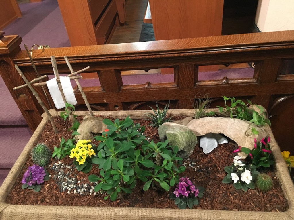 Our First Easter Garden was Meaningful